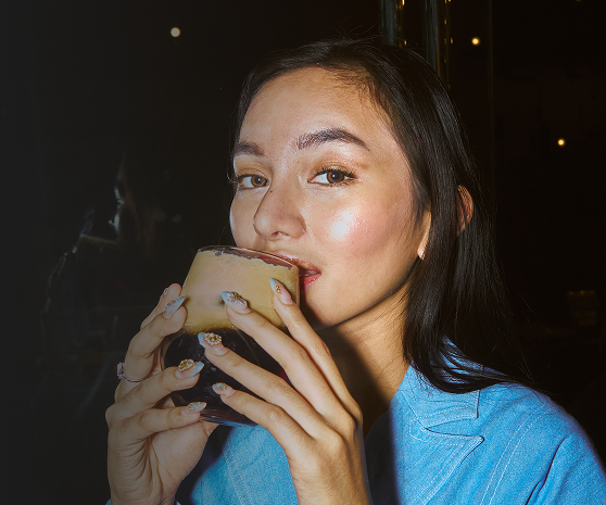 Girl Drinking Coffee